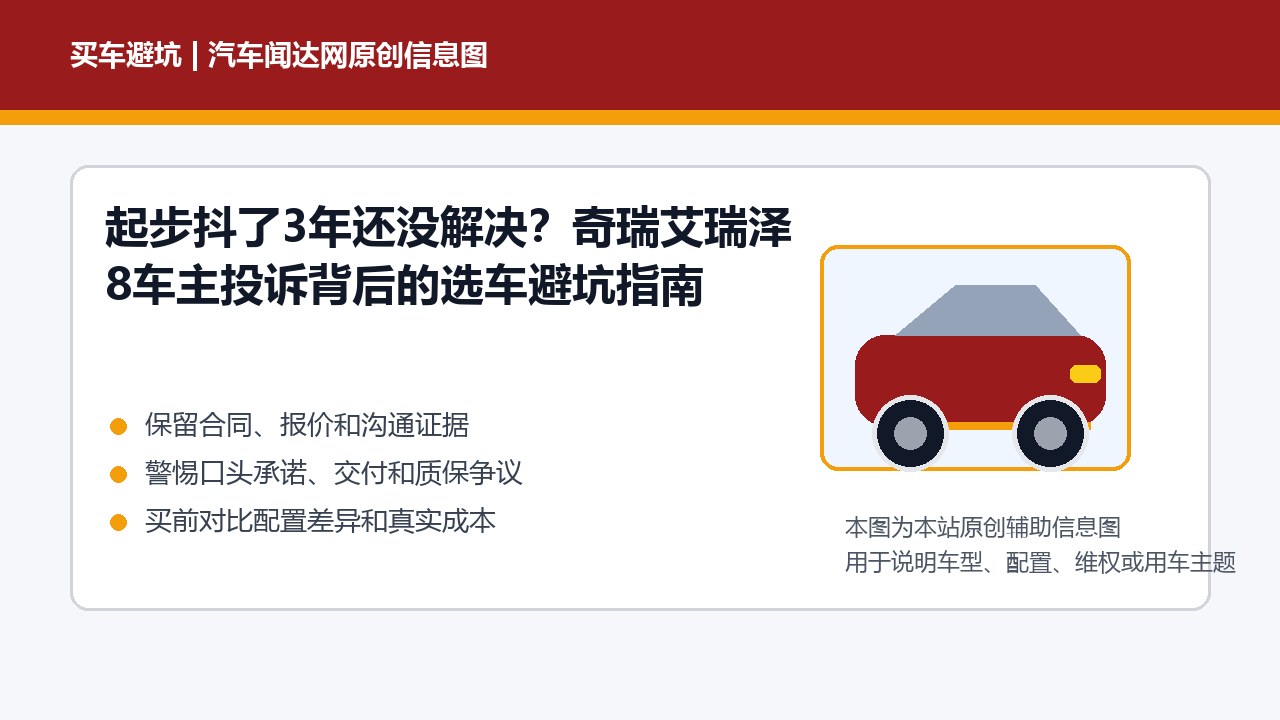 起步抖了3年还没解决？奇瑞艾瑞泽8车主投诉背后的选车避坑指南