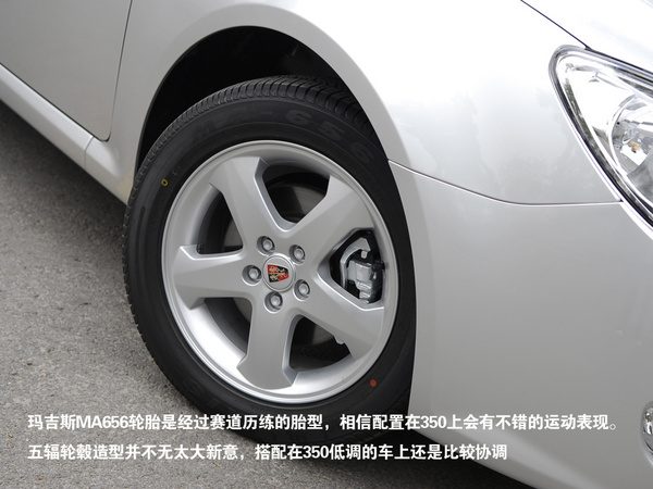 荣威350后排空间展示图，坐入成年人演示腿部空间
